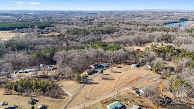 bird's eye view featuring a rural view