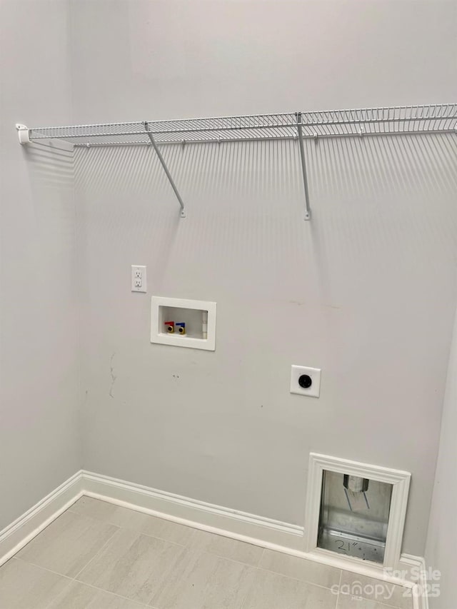 405 Northgate Blvd, Indian Trail, NC 28079 - washroom featuring hookup for an electric dryer, hookup for a washing machine, and baseboards