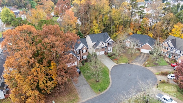 drone / aerial view with a residential view