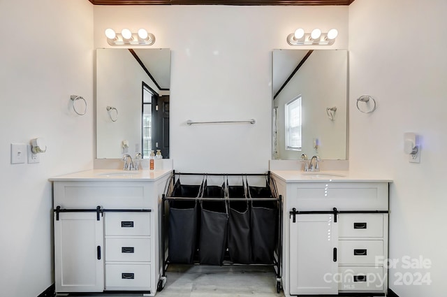 bathroom featuring vanity