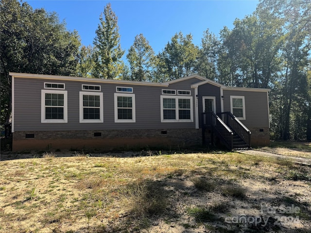 view of front of property