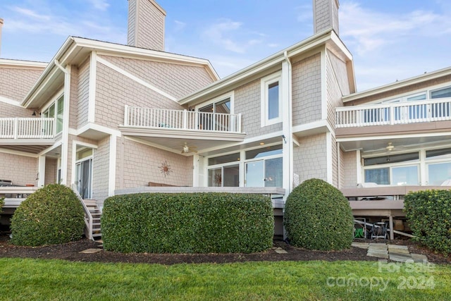 exterior space with a balcony