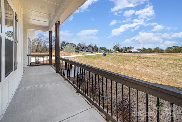 balcony with covered porch