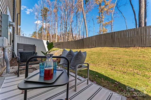 9232 Widden Way, Charlotte, NC 28269 - wooden terrace featuring a patio area