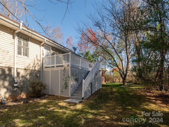 exterior space featuring a deck