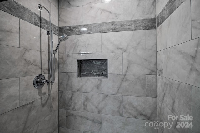 room details with tiled shower