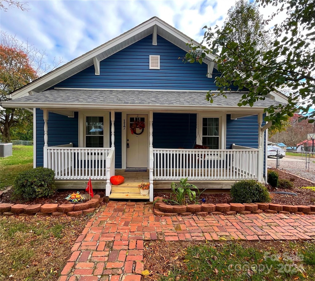 view of bungalow-style house