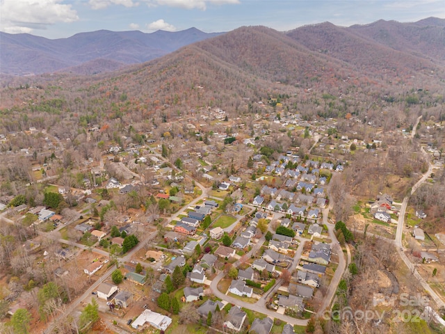 exterior space featuring a mountain view