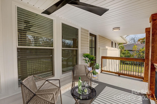 balcony with a porch