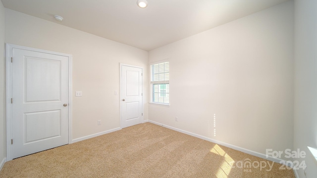 view of carpeted empty room