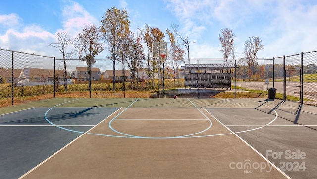 view of basketball court