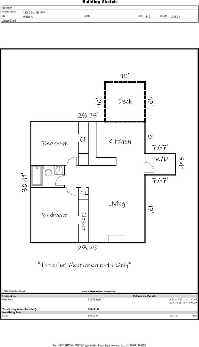 123 23rd St NW Unit E, Hickory, NC 28601 - room layout