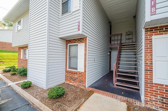 123 23rd St NW Unit E, Hickory, NC 28601 - doorway to property with brick siding