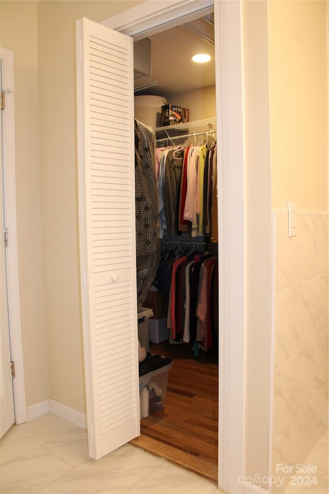 view of closet