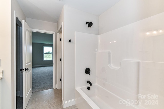 bathroom featuring bathtub / shower combination