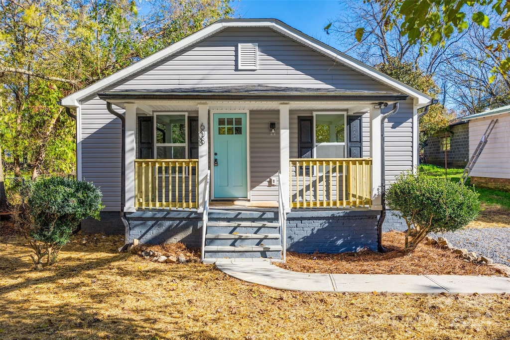 view of bungalow-style home