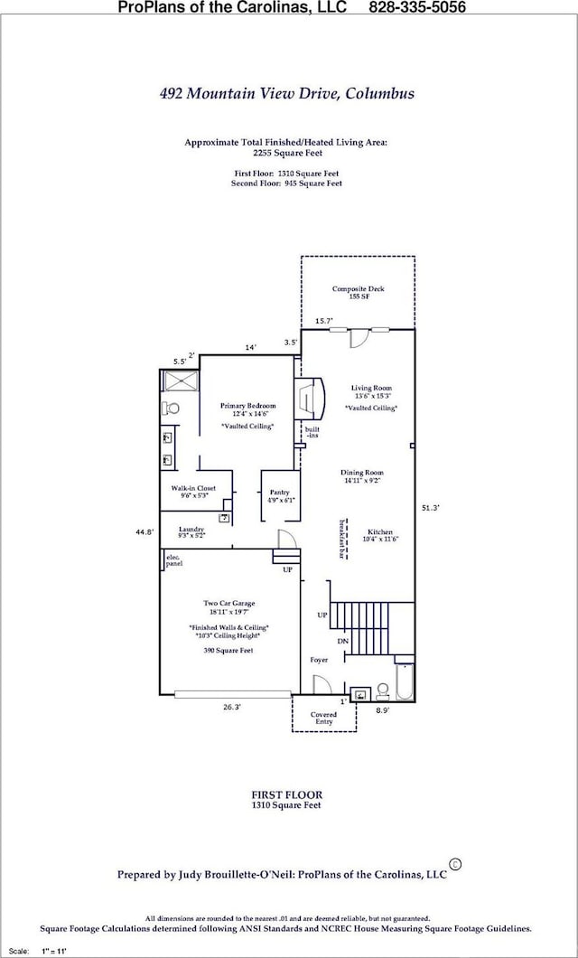 492 Mountain View Dr, Columbus, NC 28722 - view of floor plan / room layout