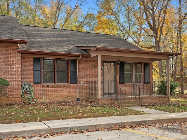 view of bungalow-style home