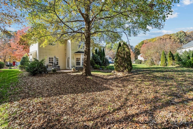 view of yard with a patio