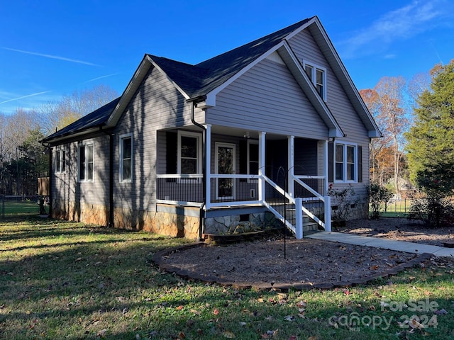 4541 Hall Dairy Rd, Claremont, NC 28610 - view of front of home with crawl space and a porch
