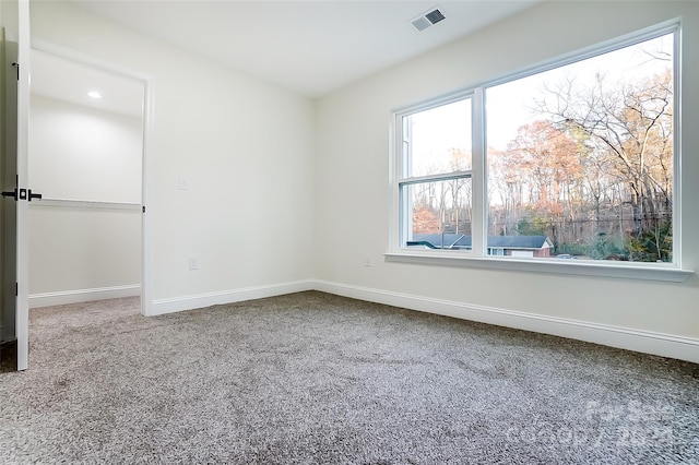 spare room featuring carpet