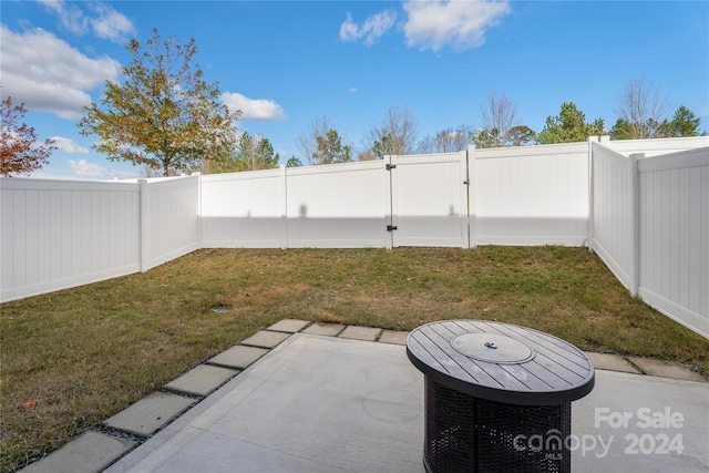 view of yard featuring a patio