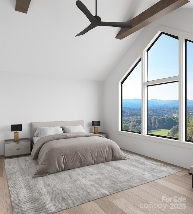 3 Bridgeway Dr Unit 38, Candler, NC 28715 - bedroom featuring multiple windows, wood finished floors, and ceiling fan