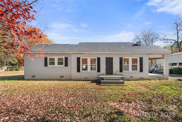 view of rear view of property