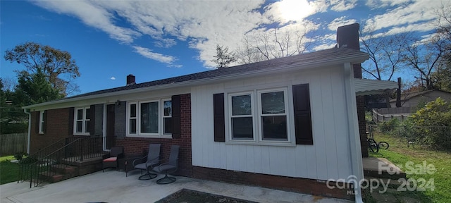 exterior space featuring a patio