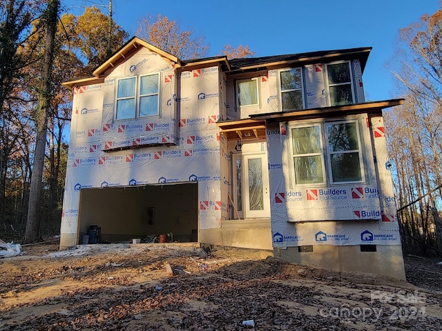 view of property under construction