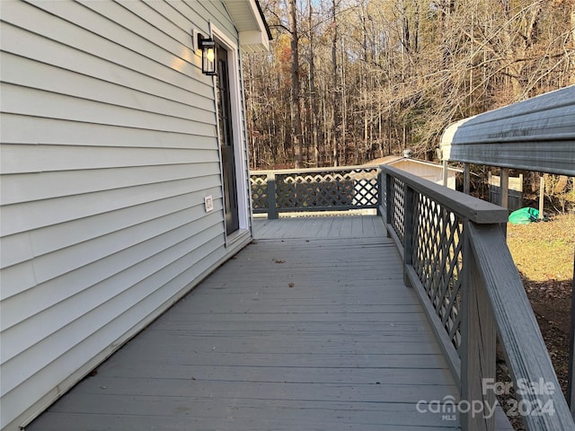 view of deck