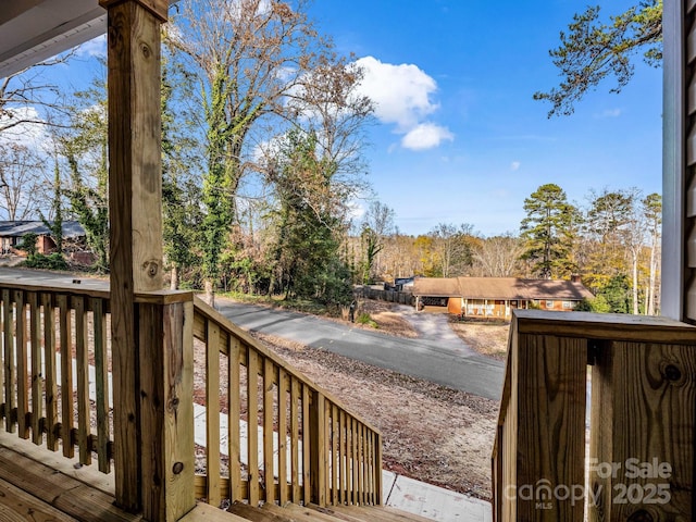 view of wooden terrace