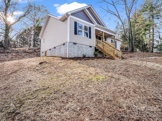 view of front of home