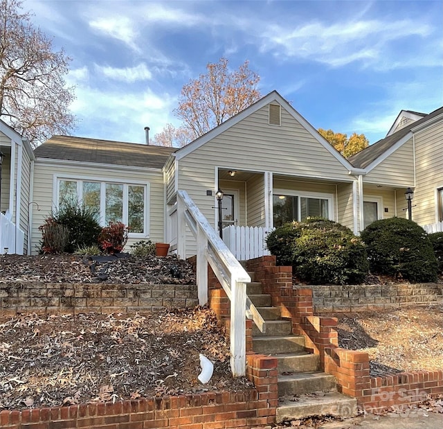 view of front of home