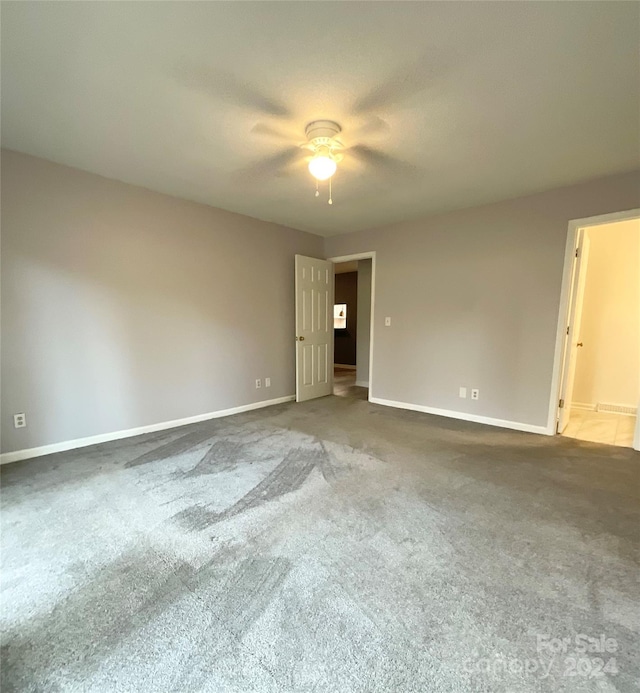 view of carpeted empty room