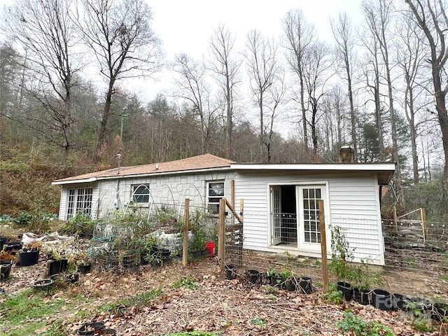 view of rear view of property