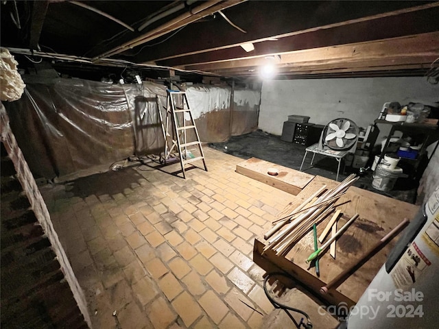 view of basement