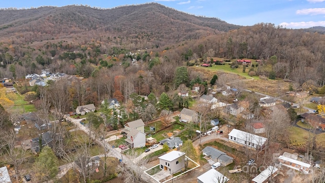 65 Bellevue Rd Unit 3, Asheville, NC 28803 - aerial view of property and surrounding area featuring mountains, a forest, and nearby suburban area