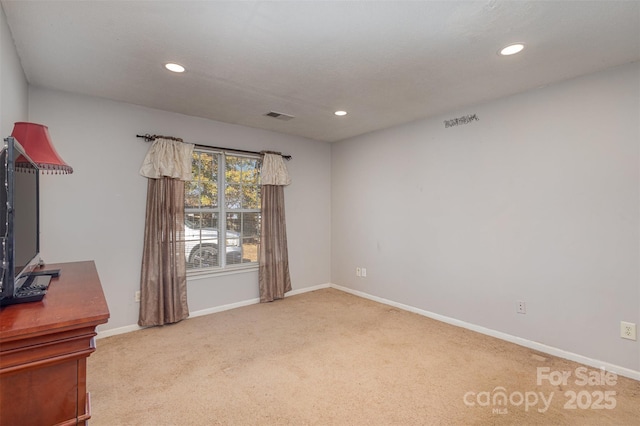 view of carpeted empty room