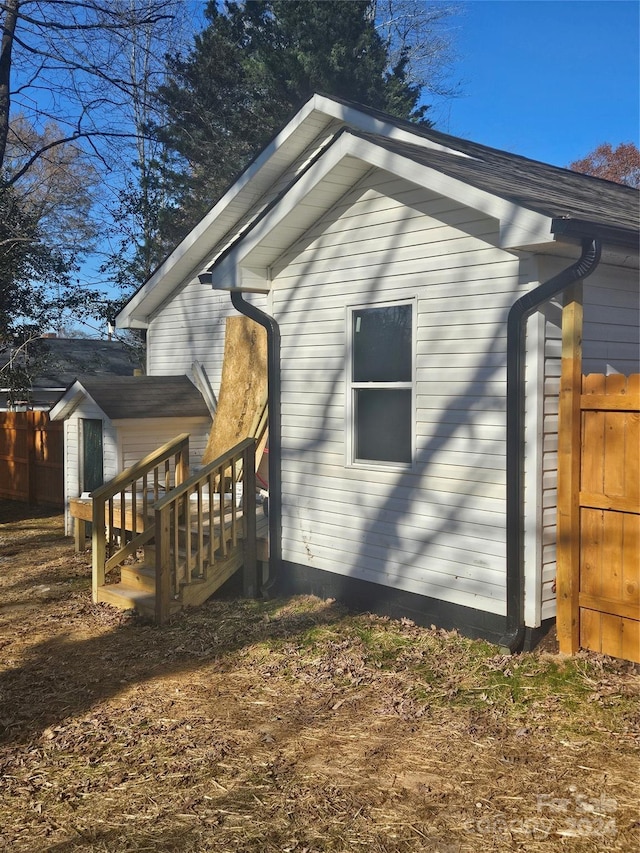 view of side of home