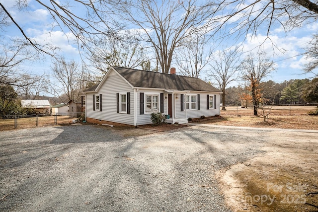 view of front of home