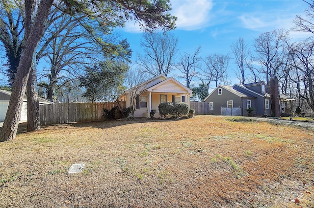 view of yard featuring a porch