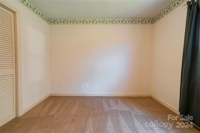 unfurnished bedroom featuring carpet floors