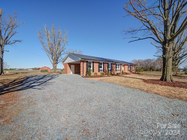 view of ranch-style home