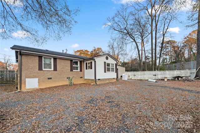 view of rear view of property