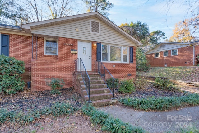 view of bungalow-style house