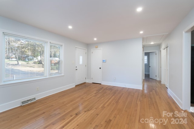 interior space featuring light hardwood / wood-style flooring