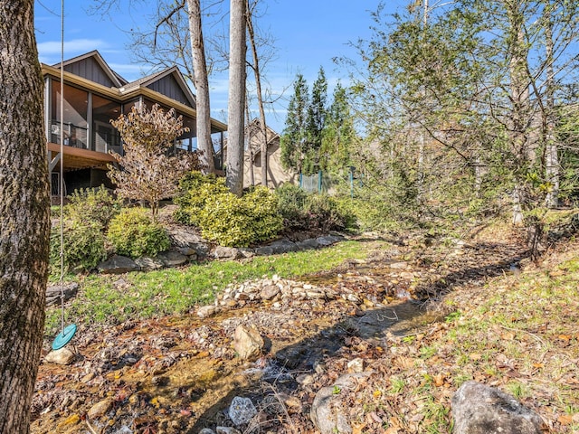 268 Firefly Cv, Lake Lure, NC 28746 - view of yard with a sunroom