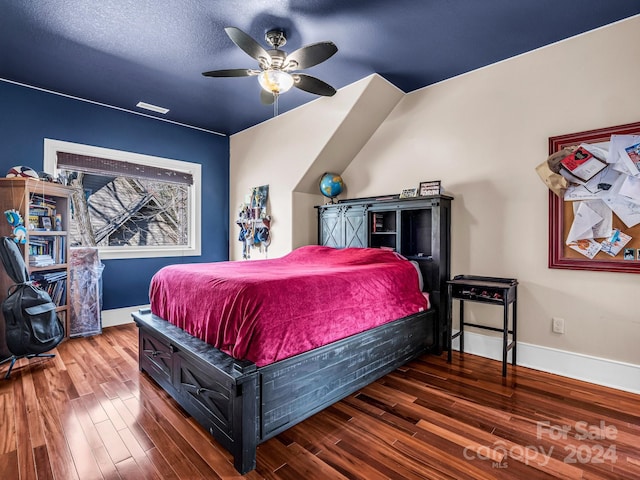 268 Firefly Cv, Lake Lure, NC 28746 - bedroom featuring wood finished floors and a ceiling fan