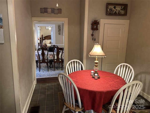 view of tiled dining area